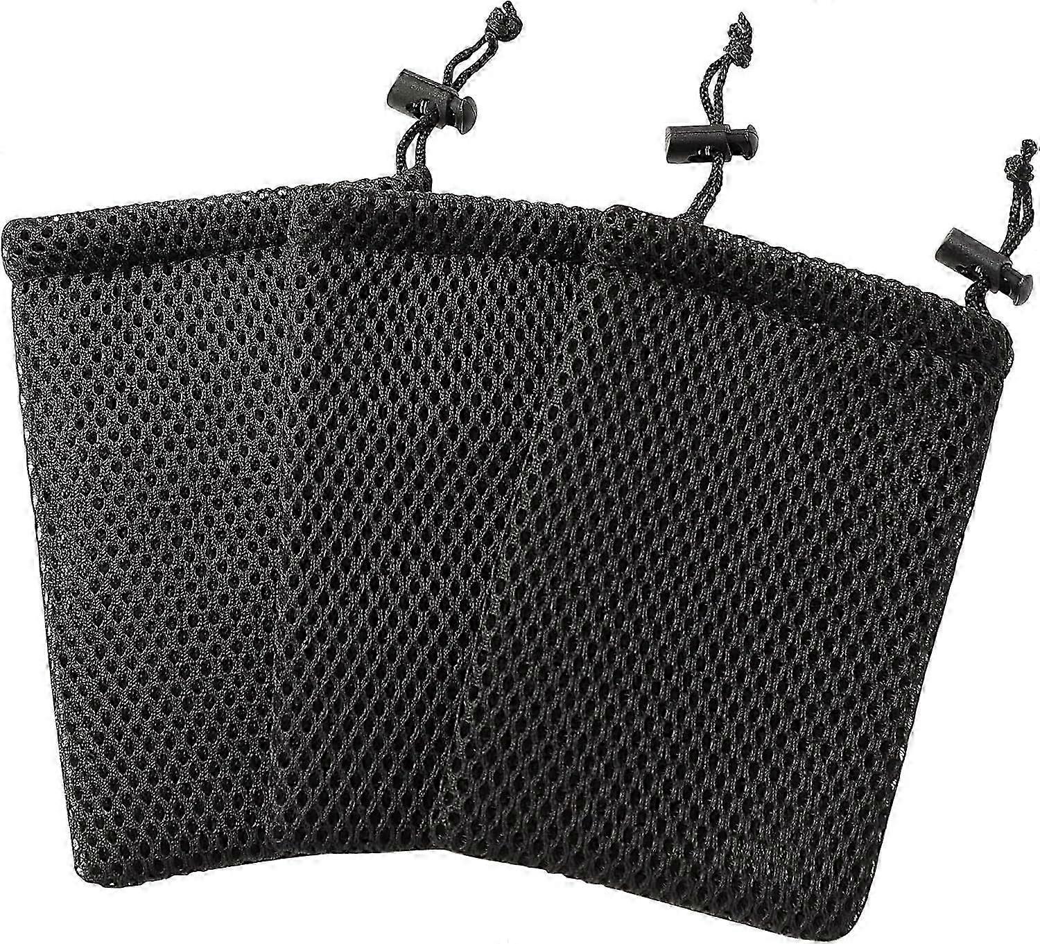 Nylon Mesh Drawstring Bag, 5 x 3.5 Inch Small Storage Pouch String Bags for Mini