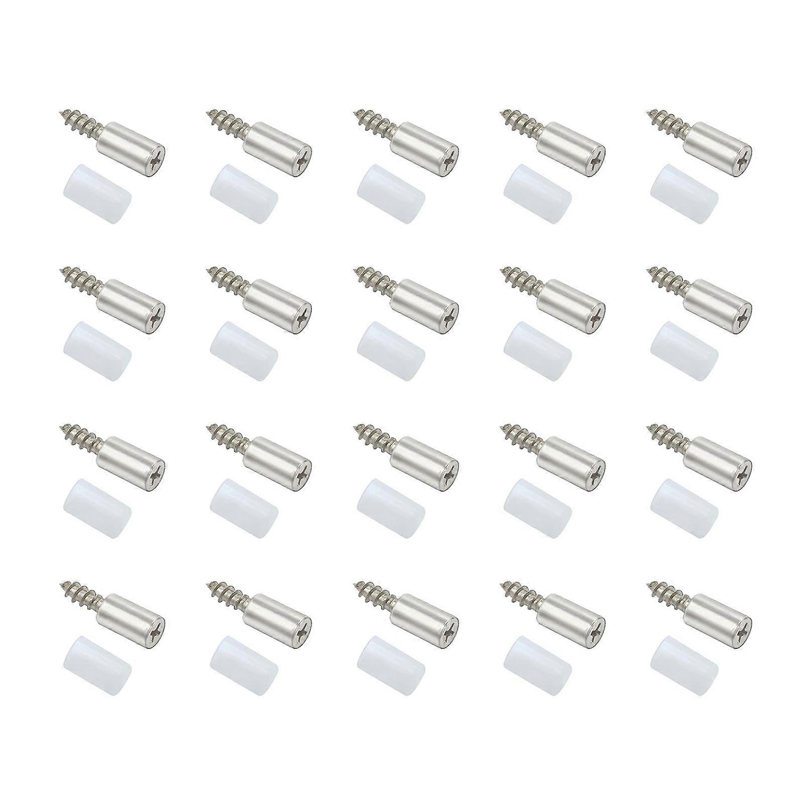20/50/100Pcs Self-Tapping Screws Cabinet Laminate Support Pins Self Drilling Shelf Pegs with Non-Slip Sleeve for Furniture Bookcase Closet