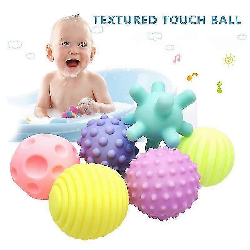 Sensory Soft Balls 6 Soft Balls in Different Shapes/Sizes for Sensory Development for Children 6 Months and Older