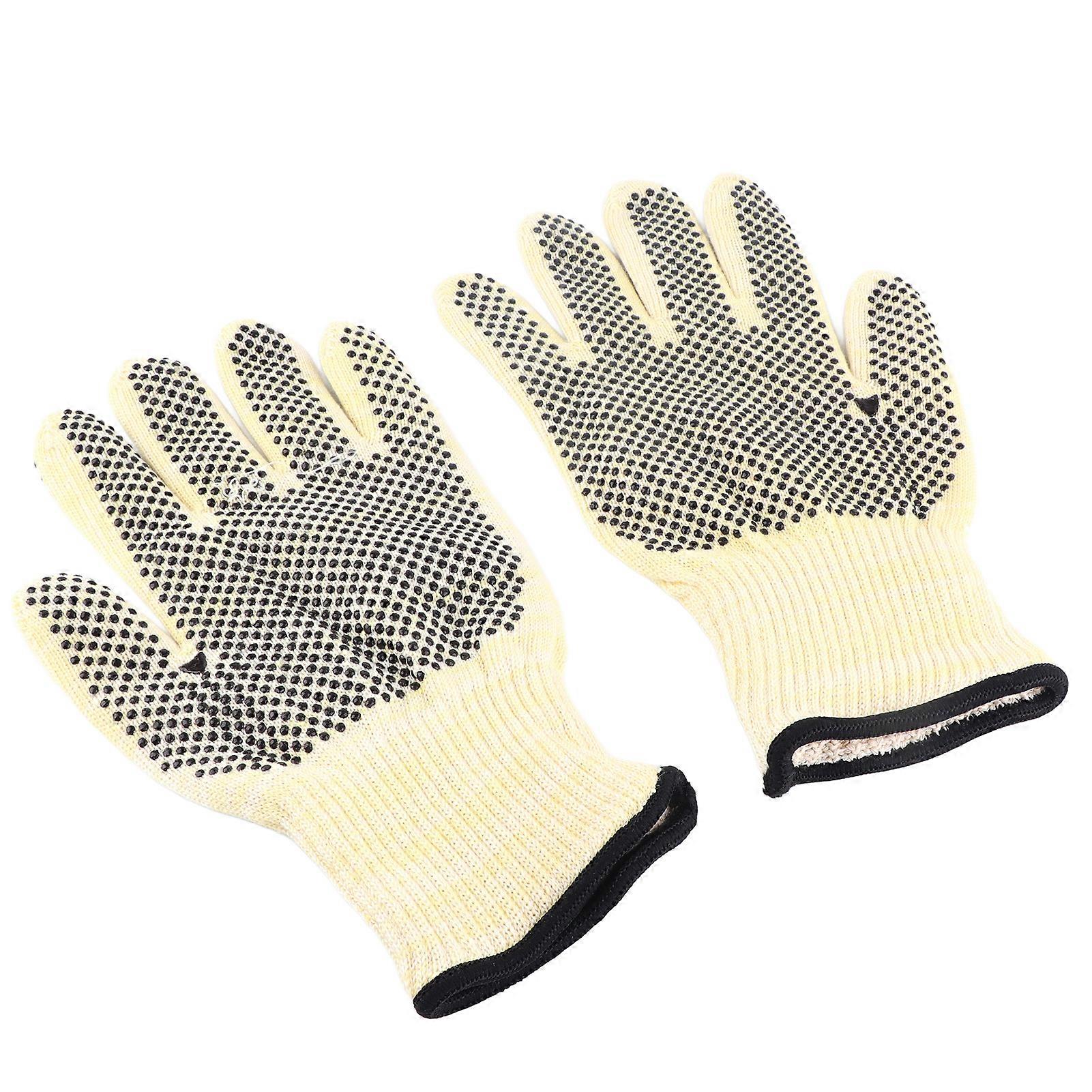 BBQ Grill Gloves 800℃ Heat Resistant Insulating Open Fire Proof Professional for Firepit Oven