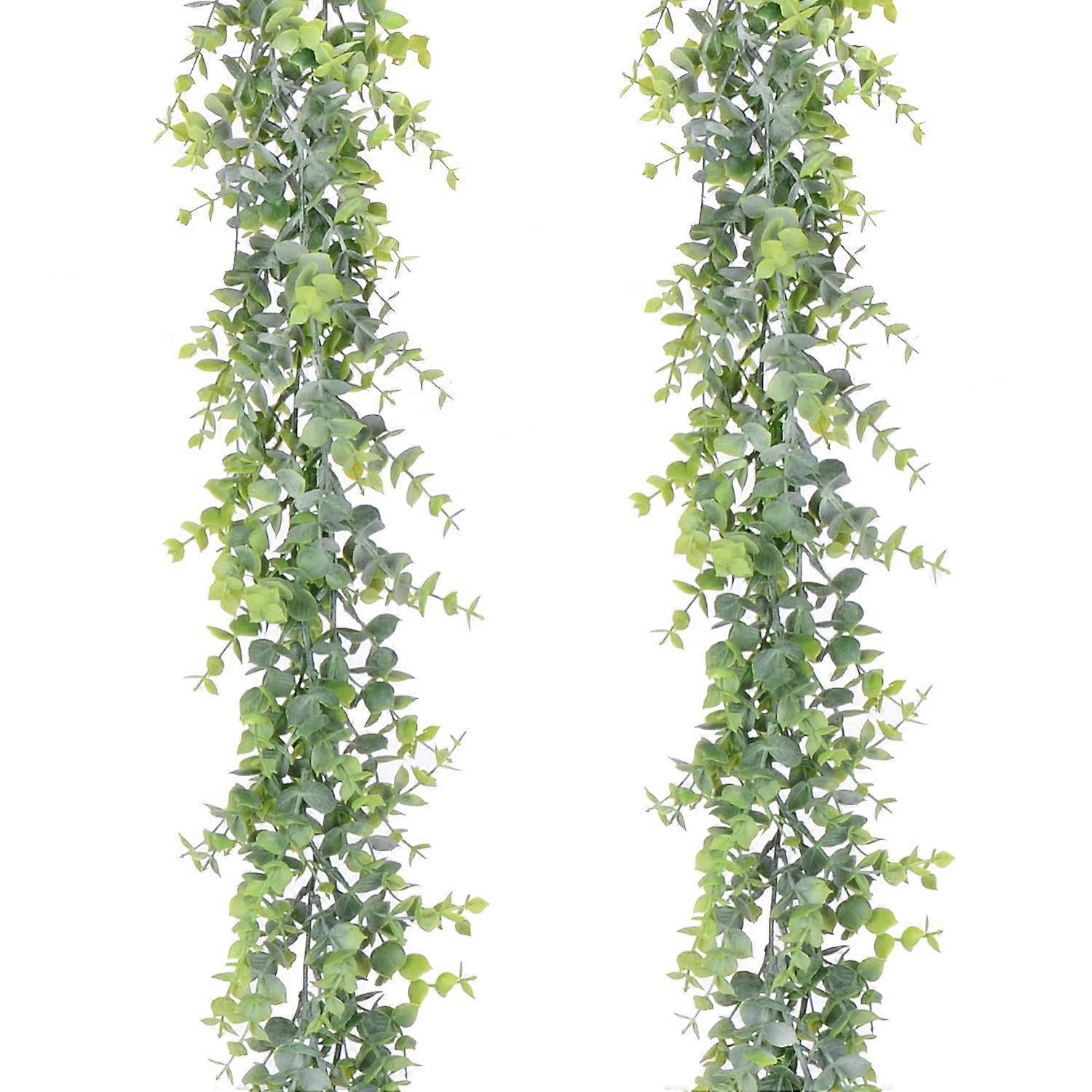 Artificial Eucalyptus Garland 2 Pack, 6 Ft for Wedding Backdrop, Arch, Wall Decor