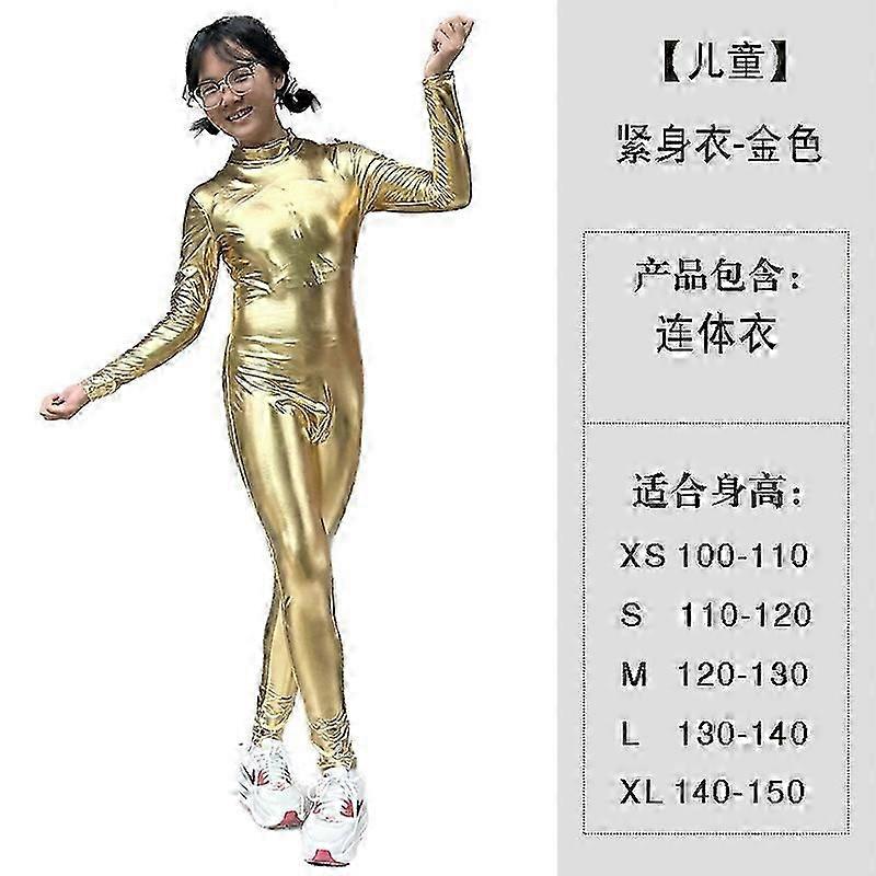 Halloween Children's Girls' Boys' Bronzing Tights Jumpsuits