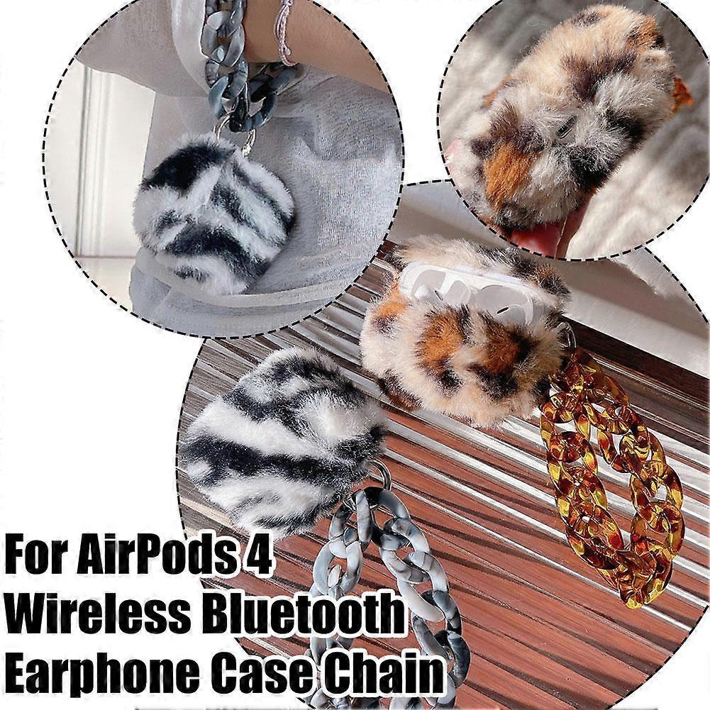 Mode Doux Belle Mignon Léopard Motif Cas pour AirPods 4 Étui de couverture