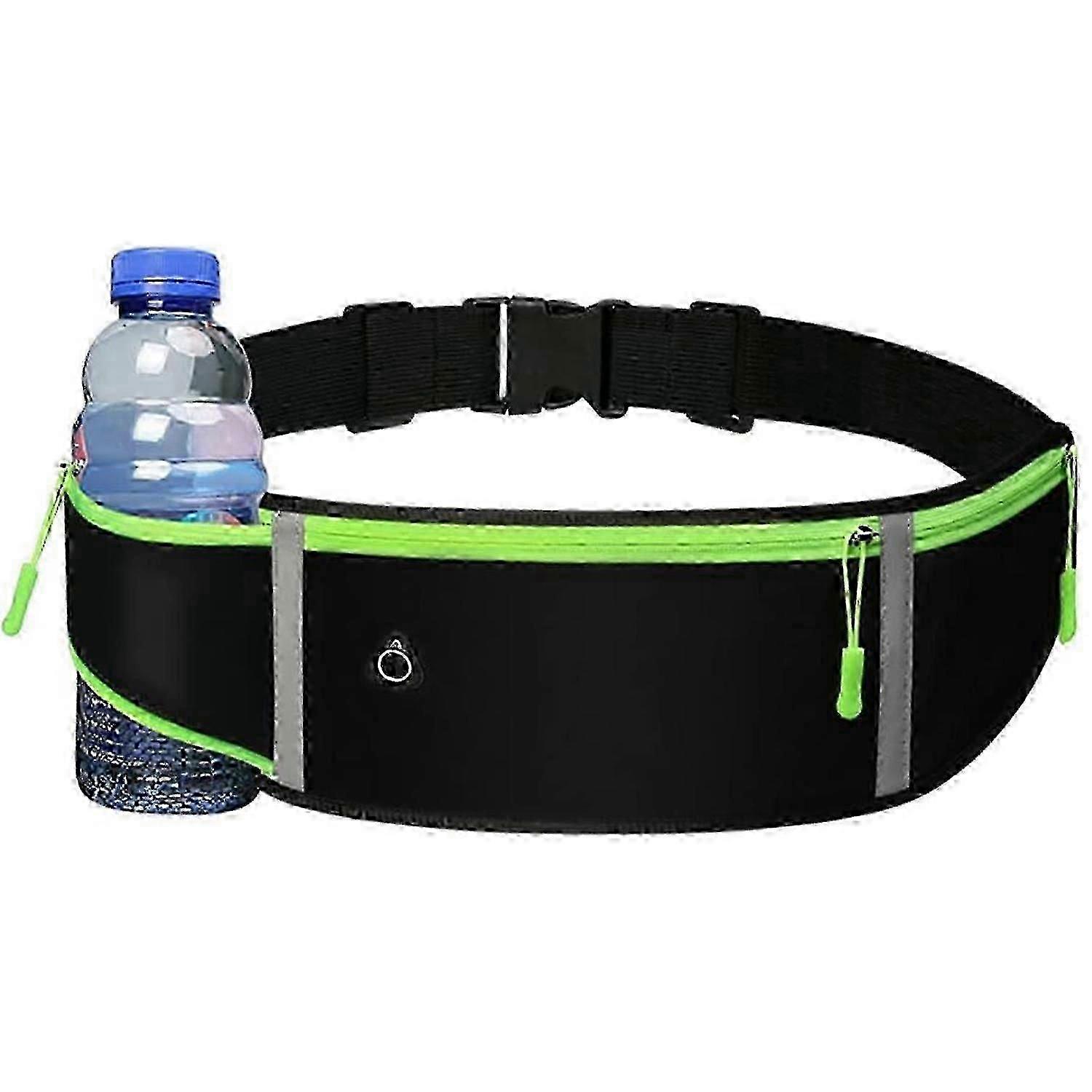 Løpebelte Midjepakke Bag, Svart, pyc