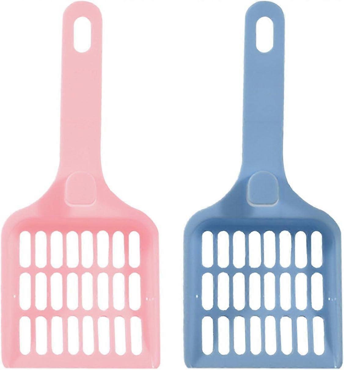 Comfortable Handle Cat Litter Scoop 2-Pack With Durable Pp Material For Efficient Cleanup, Space Saving Design Pet Shovels With Hanging Design For