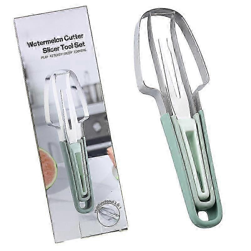 3in1 البطيخ شوكة القطاعة القاطع البطيخ المصاصة القاطع البطيخ القاطع
