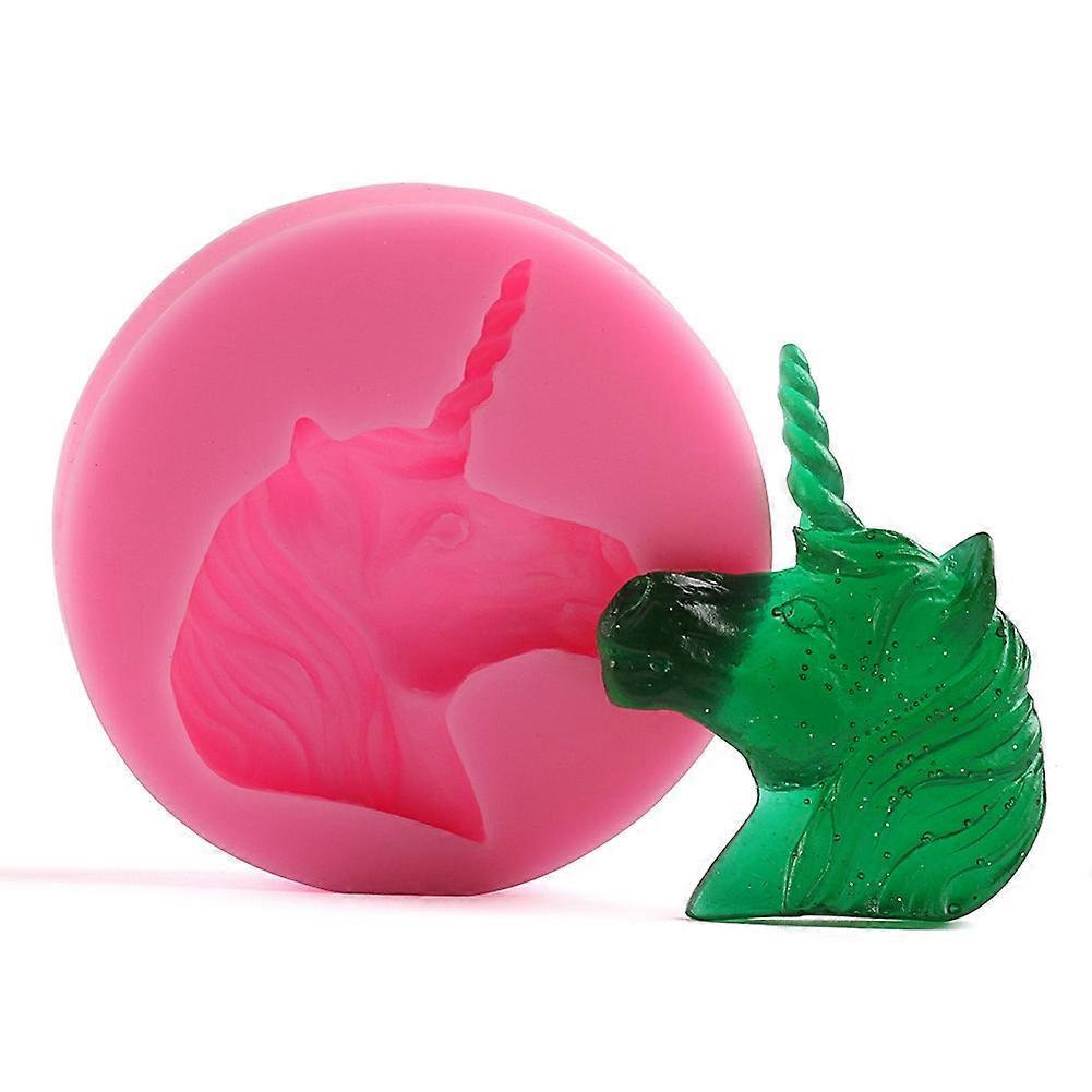 Unicorn Mould Decorating Tool Silicone Cake Mold for Cupcake Fondant Baking 3D Design Non-Stick 01#