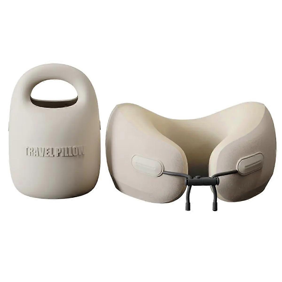 Memory Foam Neck Pillow Supportive for Travel Airplane Comfort