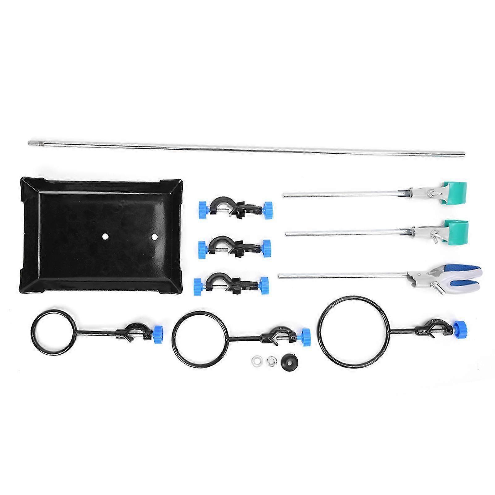 Laboratory Stand Support Bracket Platform Flask Clamp Lab Instrument Set