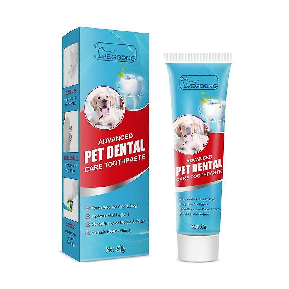60g Pet οδοντόκρεμα σκυλιών σκυλιών φρέσκια αναπνοή οδοντόκρεμα αποσμητικό ταρτάρ πλάκα