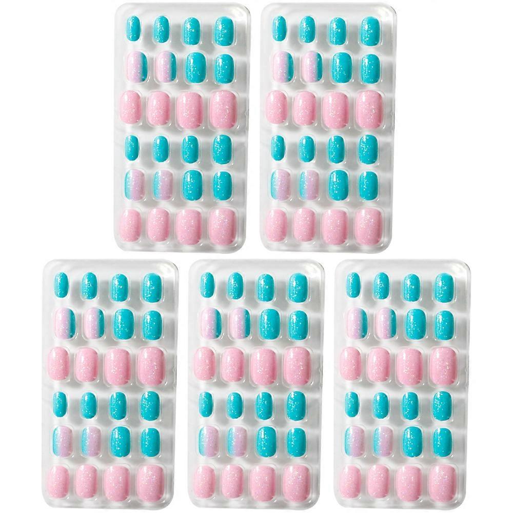 Acrylic Nails, Gradient Color, False Nails for Kids