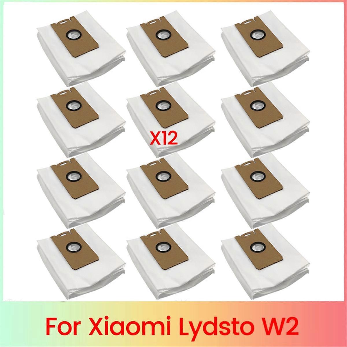 12pcs Dust Bags for W2 Robot Vacuum Cleaner Accessories Replacement Non-Woven Dust Bag Garbage Bag