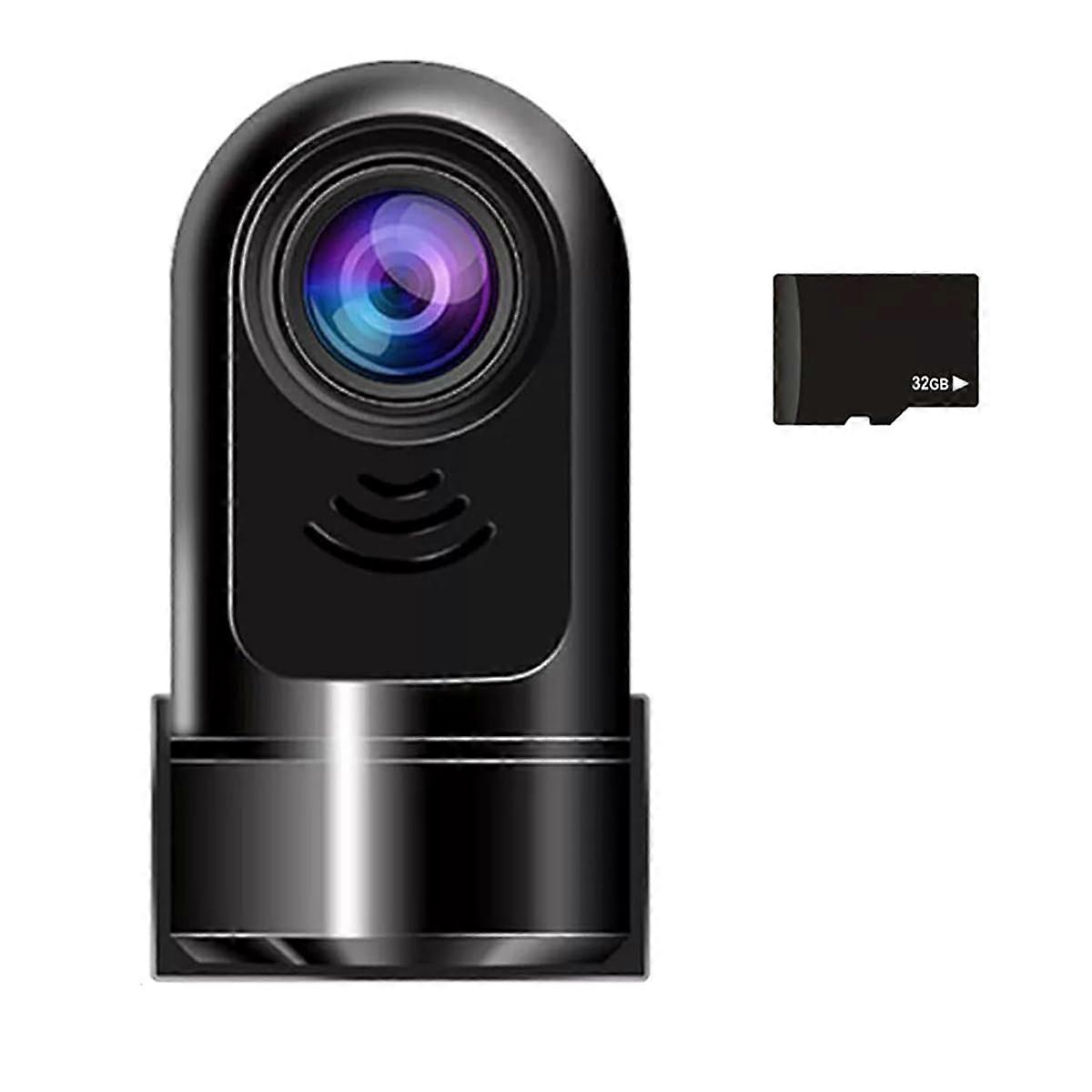 1080P HD 360° Rotating ADAS Dashcam, Car Dash Camera with 32GB Card