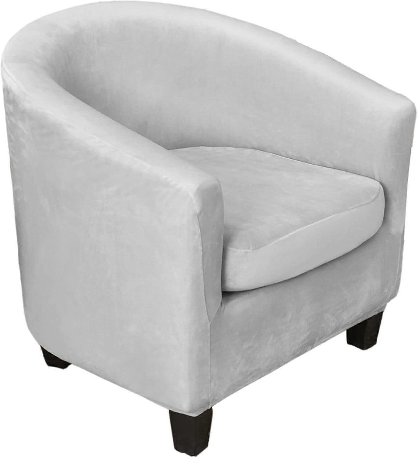 per sedia elastica vasca elastica slipcover2pcs sedia elastica conveniente con sedia aggiornata fodera portatile copertura in velluto vasca club