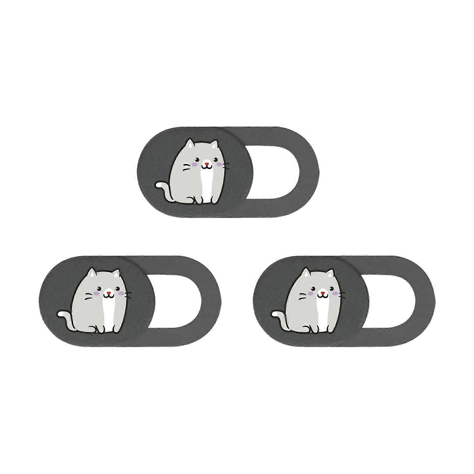 Web Camera Privacy Protector Sticker Universal Phone Camera Cover Slide Kitten Camera Cover Protect Your Security