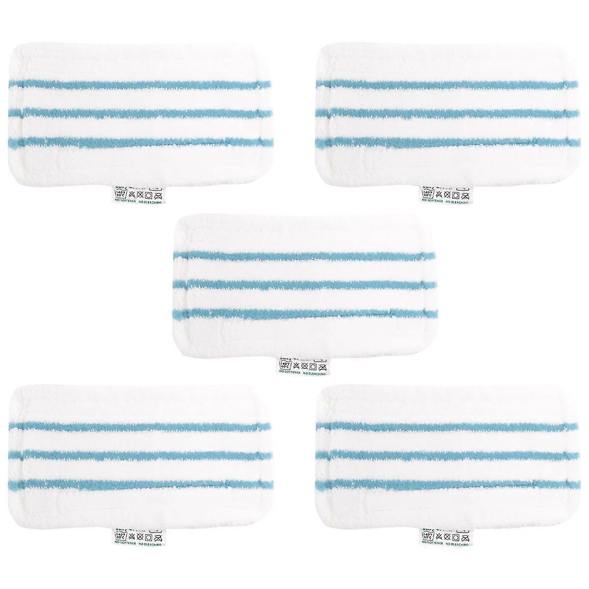 Pack of 5 Microfiber Pads for Steam Mop Replacement