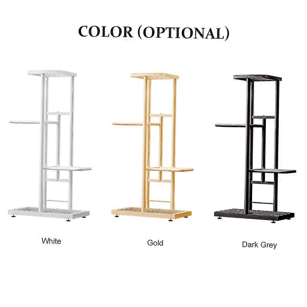 4-Tier Display Shelf Flower Pots Rack Plant Stand Potting Ladder Planter Stand Heavy Duty Storage Shelving Rack for Potted Plants