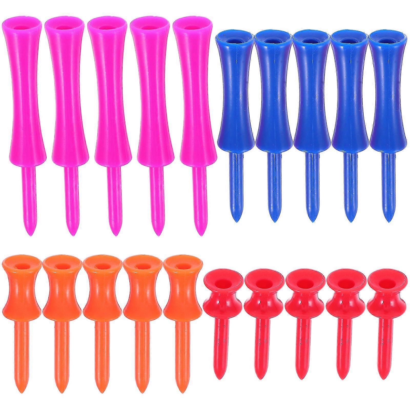 40pcs 4 Sizes Plastic Step Tees Training Accessories