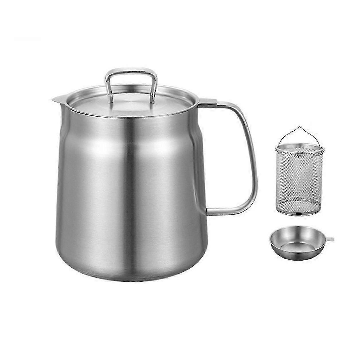 2L Oil Filter Multi-Function Frying Basket Large Capacity Oil Filter Pot