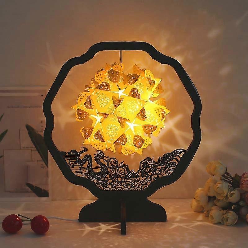 Paper Carving Lamp, Style:Round-shaped Round-shaped