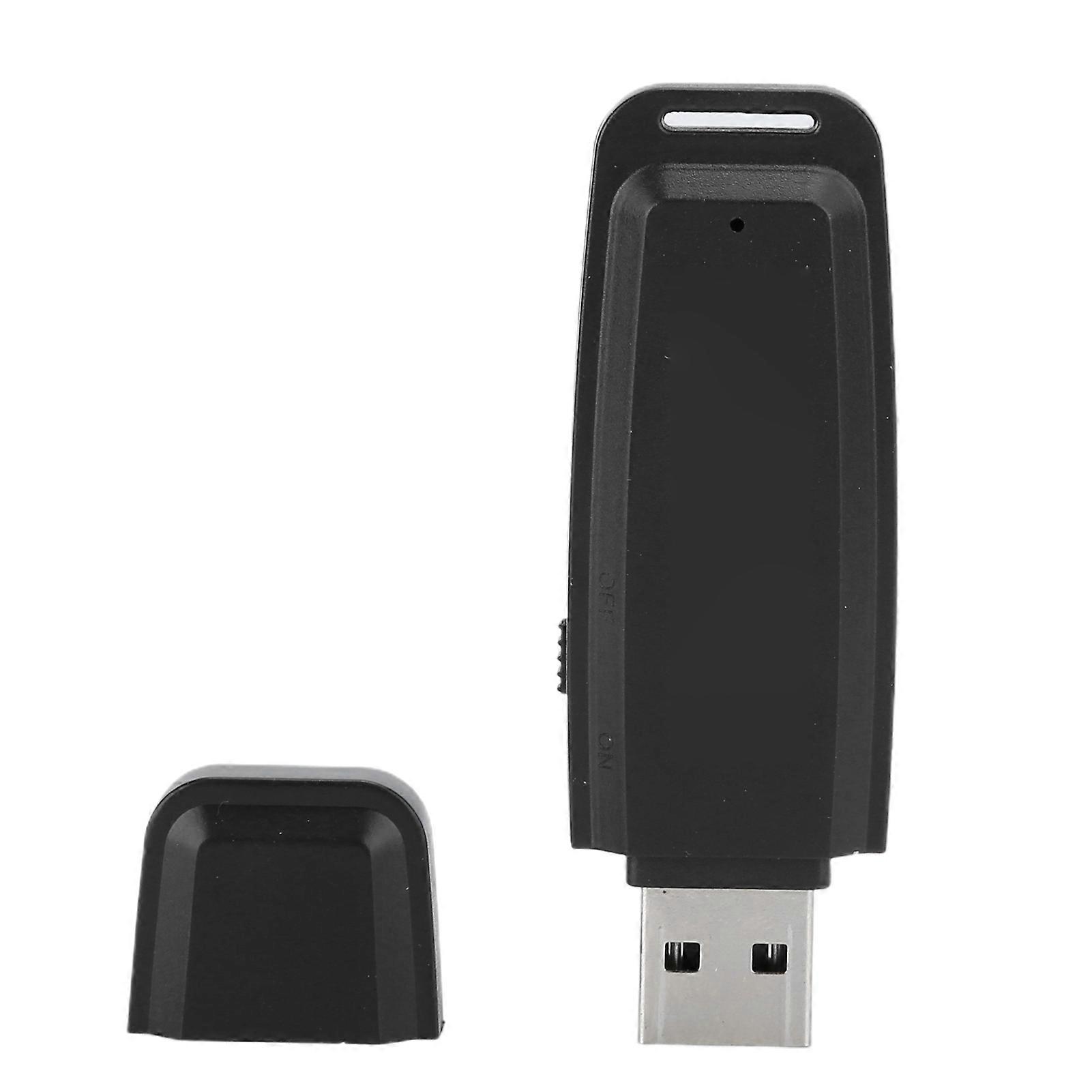 SK001 Mini Digital Voice Recorder UDisk TF Flash Card USB2.0 Recording Pen for Windows Xp Vista7/8(Black )