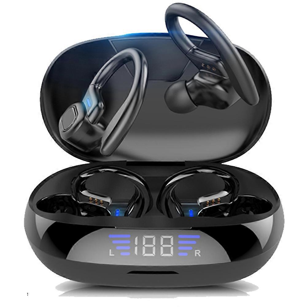 Wireless Earbuds For Fitness, Bluetooth 5.3 Noise Cancelling Headphones With Ergonomic Design And Dual Led Display, Hi-Fi Sound Quality, Clear Call,