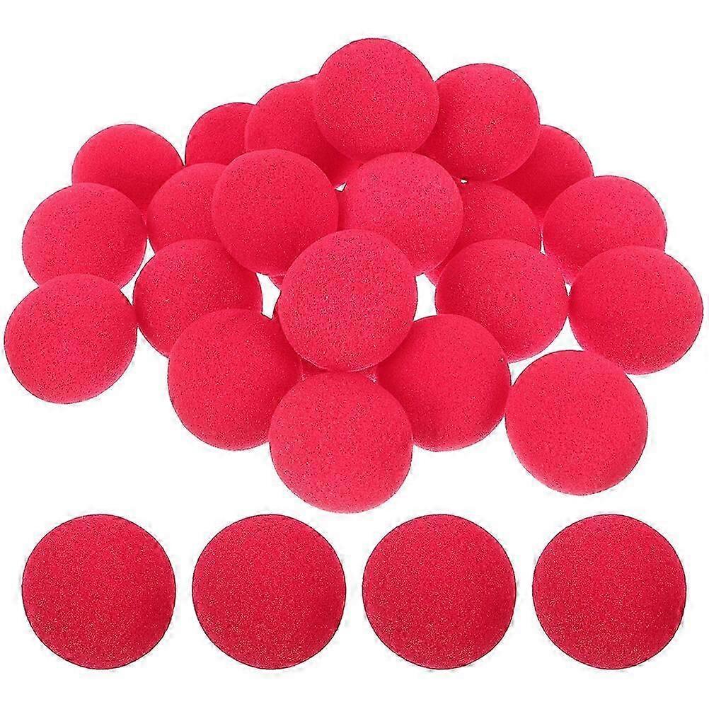 100Pcs Carnival Clown Noses Replaceable Circus Noses Decorative Sponge Noses Clown Accessory