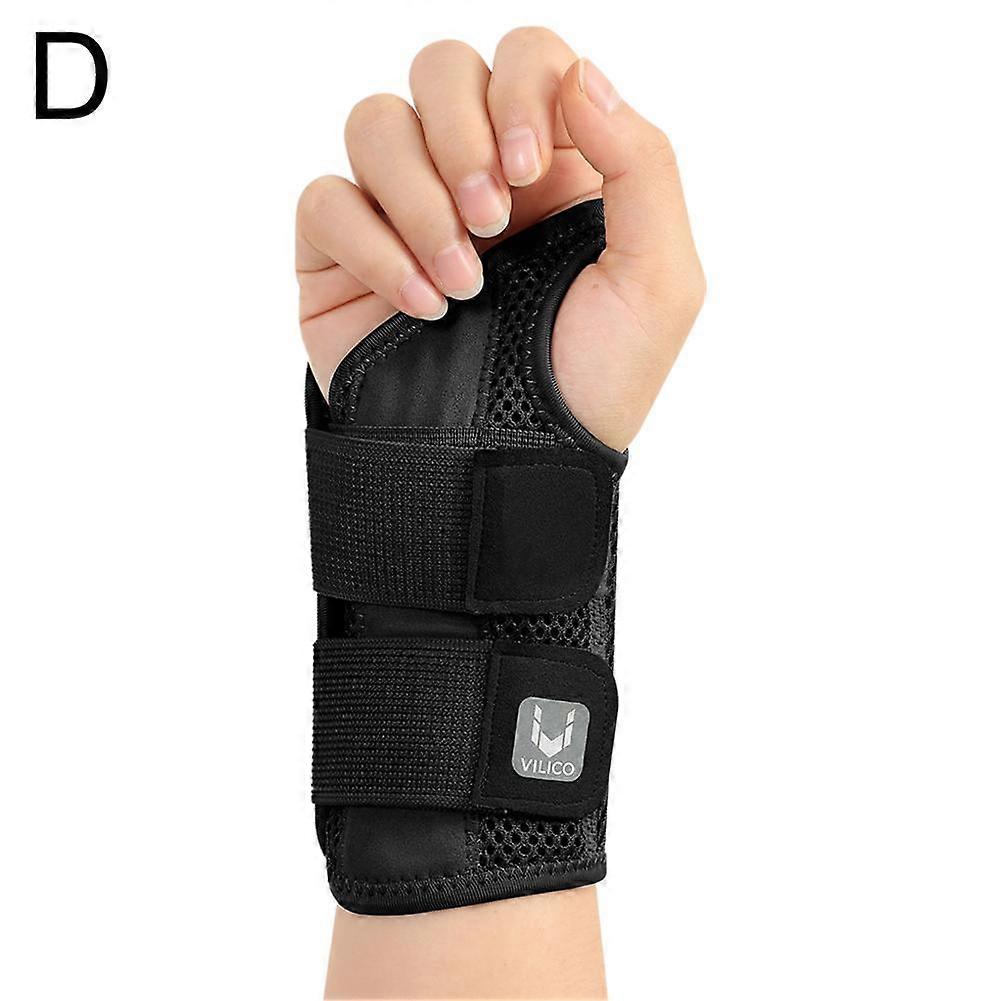 AB042 Black right hand single (D) $ finger joint fixed wrist tendon sheath adjustable sheath double strap thin thumb strain protector