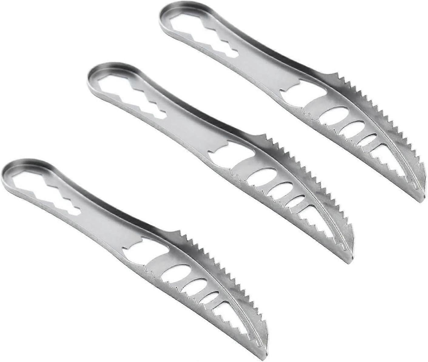 3Pcs Silver Fish Scaler Remover, Stainless Steel Cooking Tools, Seafood Tools