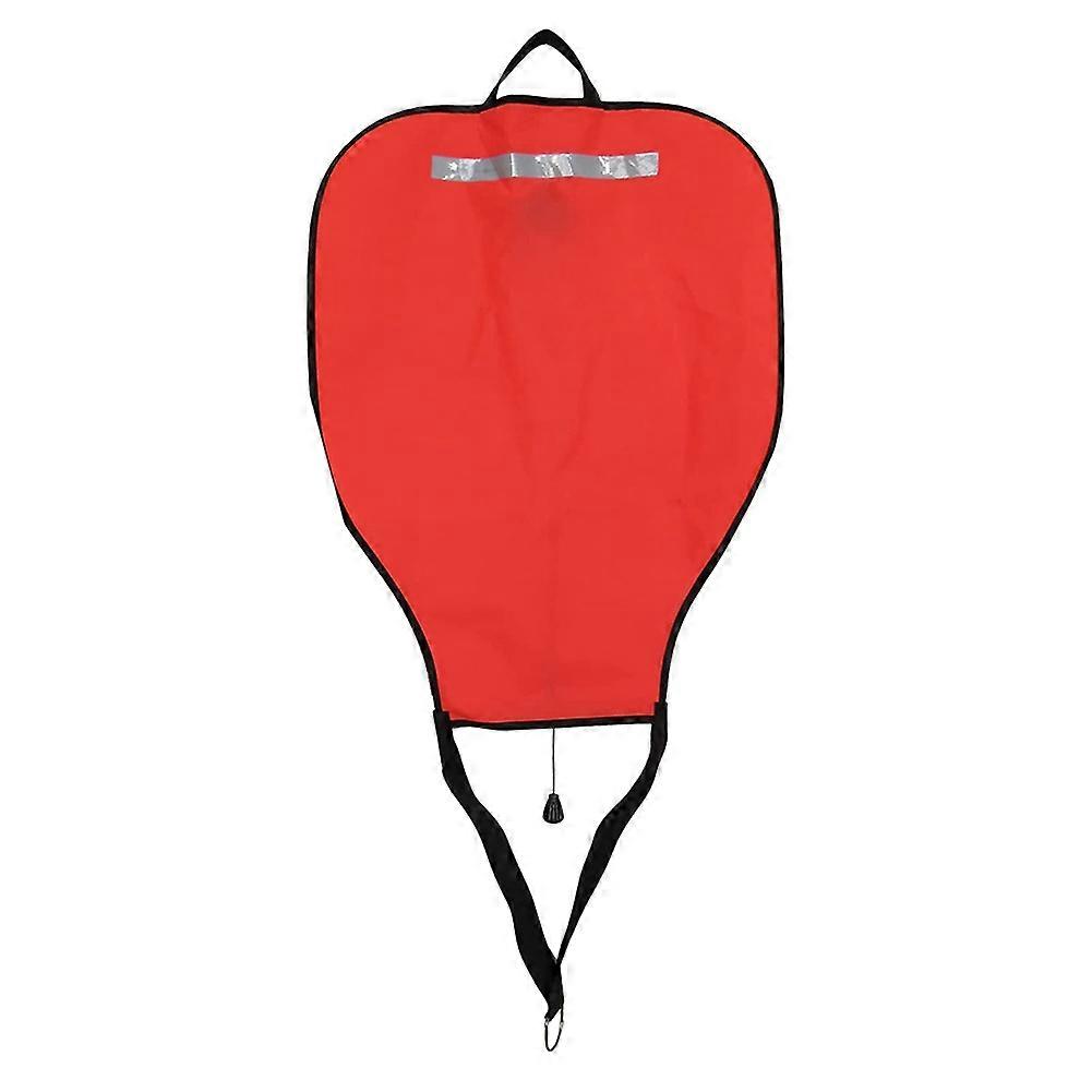 Scuba Diving Nylon Lift Bag,with Open Bottom,Salvage Float Buoy(Red)