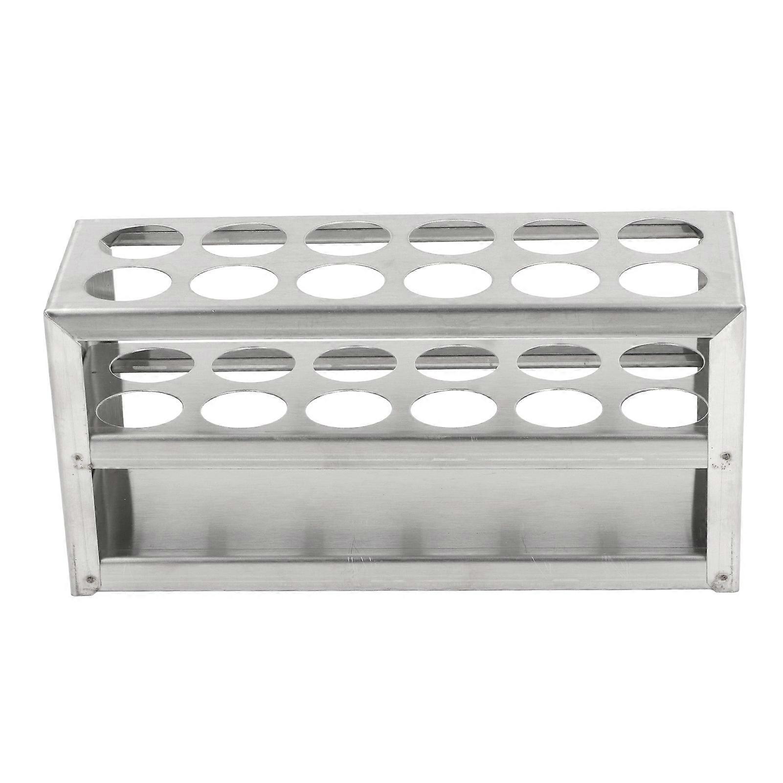 Test Tube Holder 304 Stainless Steel Test Tube Holder Rack for Laboratory and Studio 23mm 12 Holes