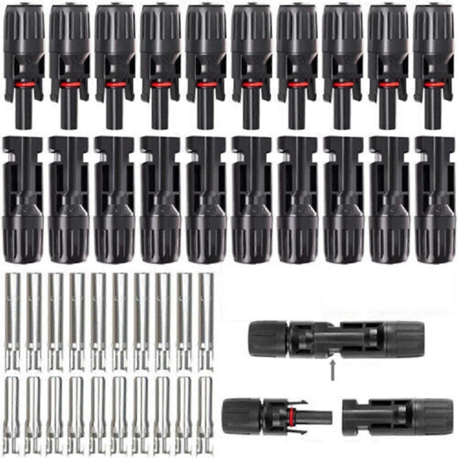 Strong Conductivity Solar Connector Flam-retardant Solar Panel Connector For Operating Perfectly Under Heavy Load