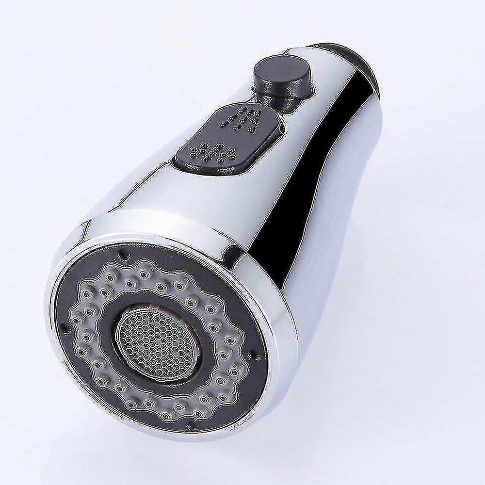Pull Out Spray Shower Head Replacement Multi Function Kitchen Mixer Tap Silver