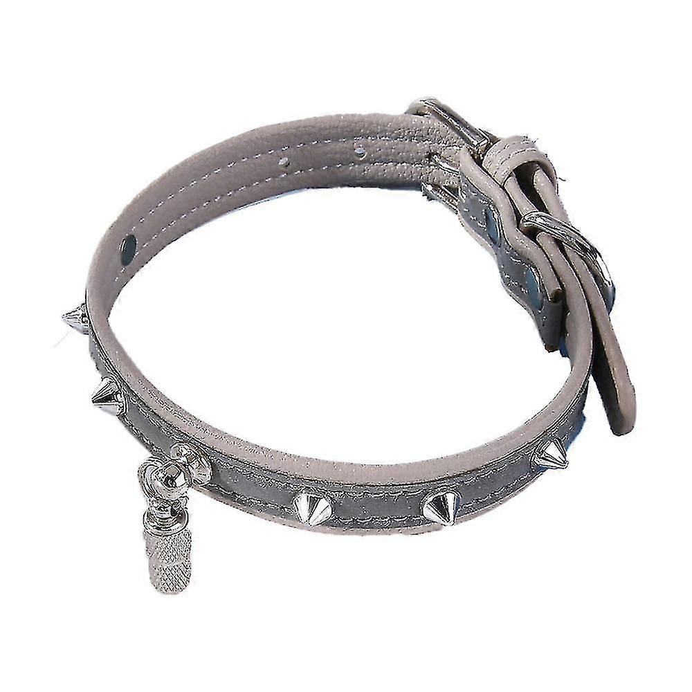 Tikuajgift Leather Cat Collar With Studded For Small Medium Large Breed Best Gift Pet Rivet Collar A