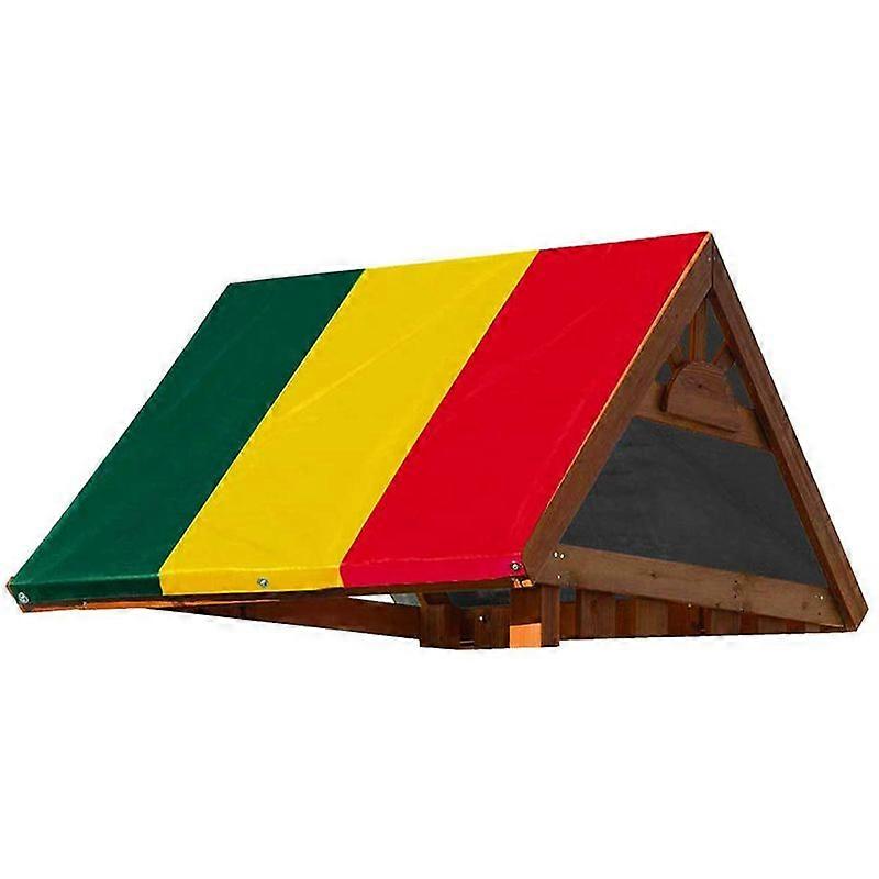 52 ιντσών x 90 ιντσών Swing Set Ανταλλακτικός μουσαμάς για παιχνίδι Σετ Υπαίθριος, Πολύχρωμος