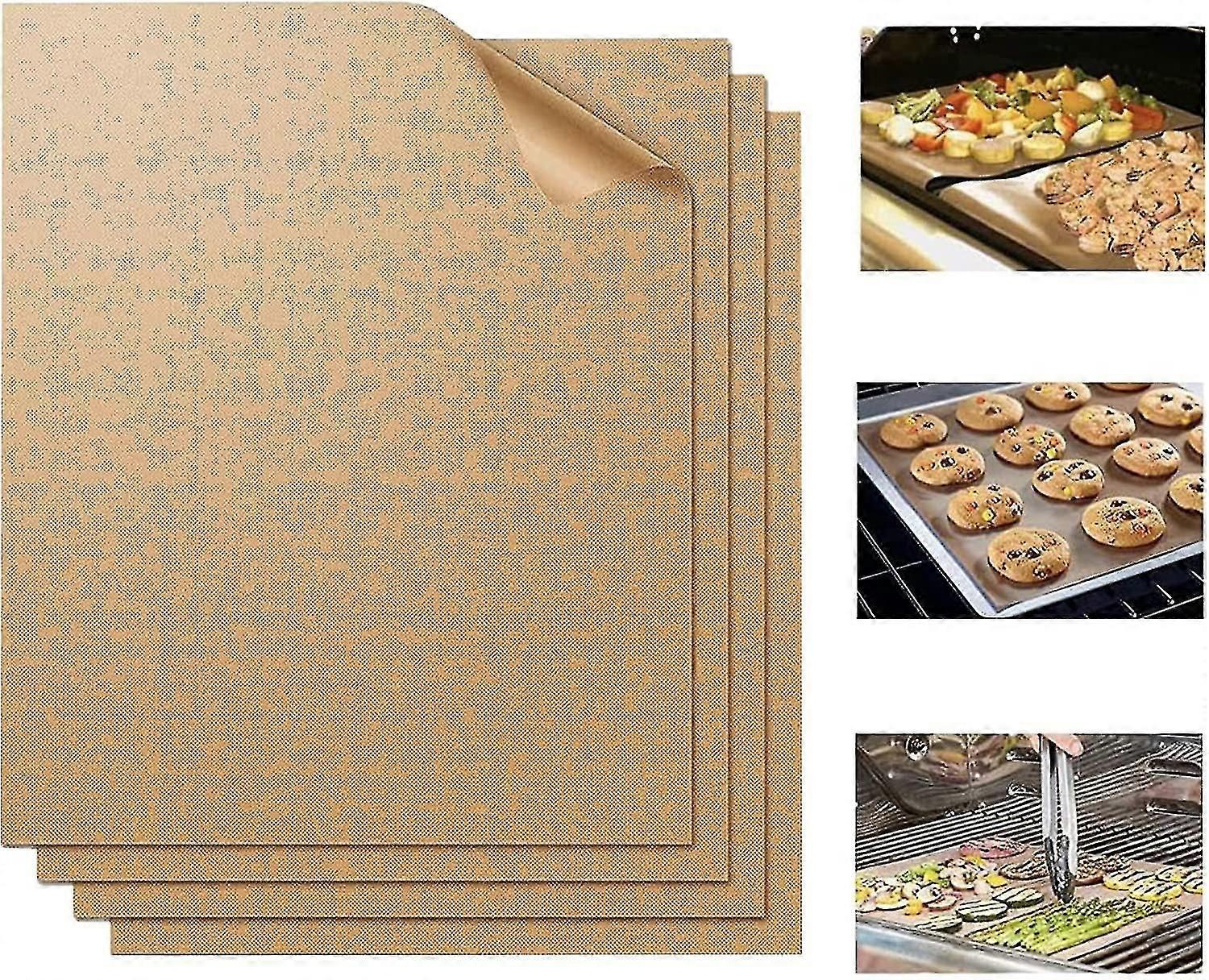 Grill Mat Set Of 7-100% Non-stick Bbq Grill Mats&baking Mats, Pfoa Free, Heavy Duty, Resuable And Easy To Clean, Works On Gas Charcoal And Electric Bb