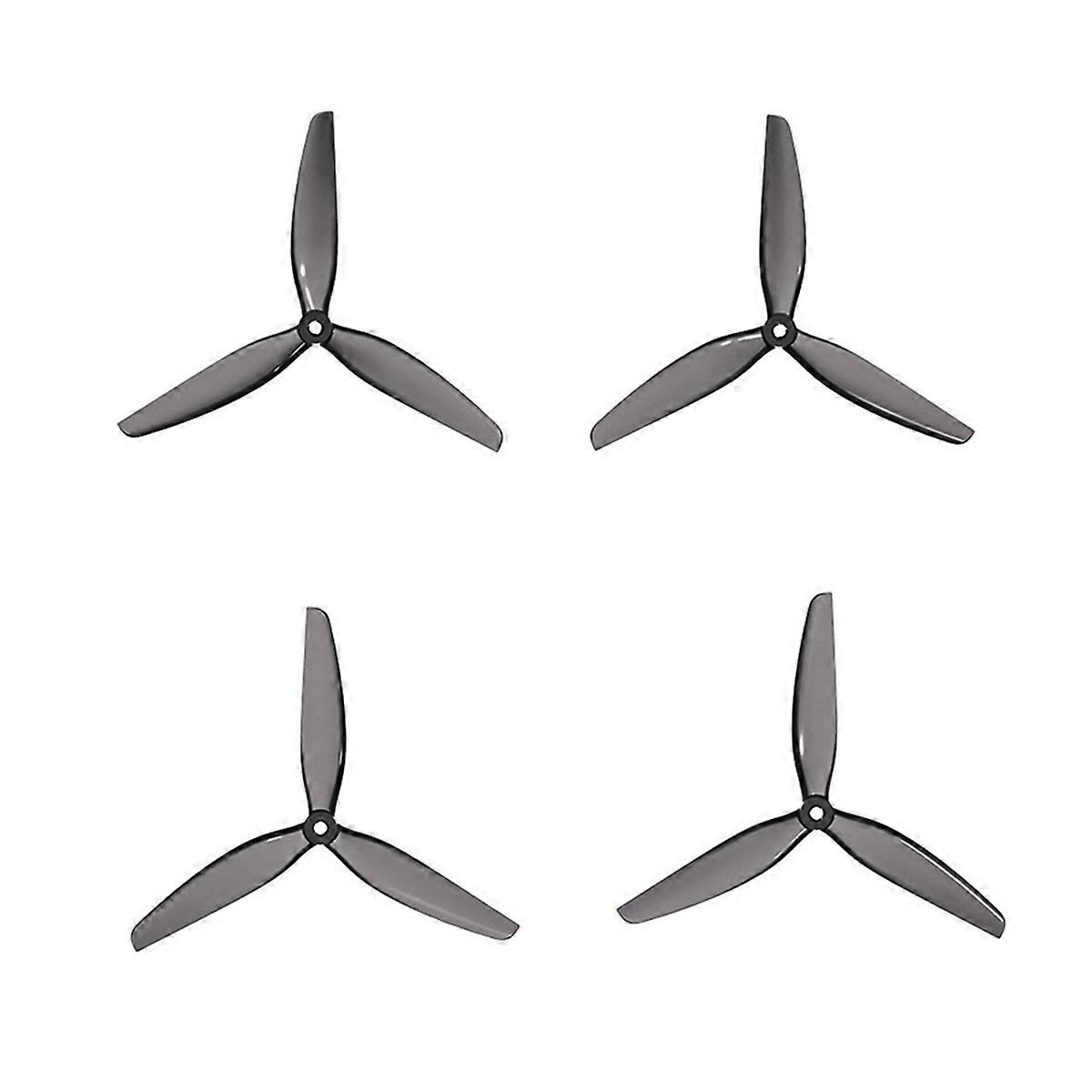 7.5 Inch Tri-Blade Propellers 4PCS Transparent Grey CW/CCW Props