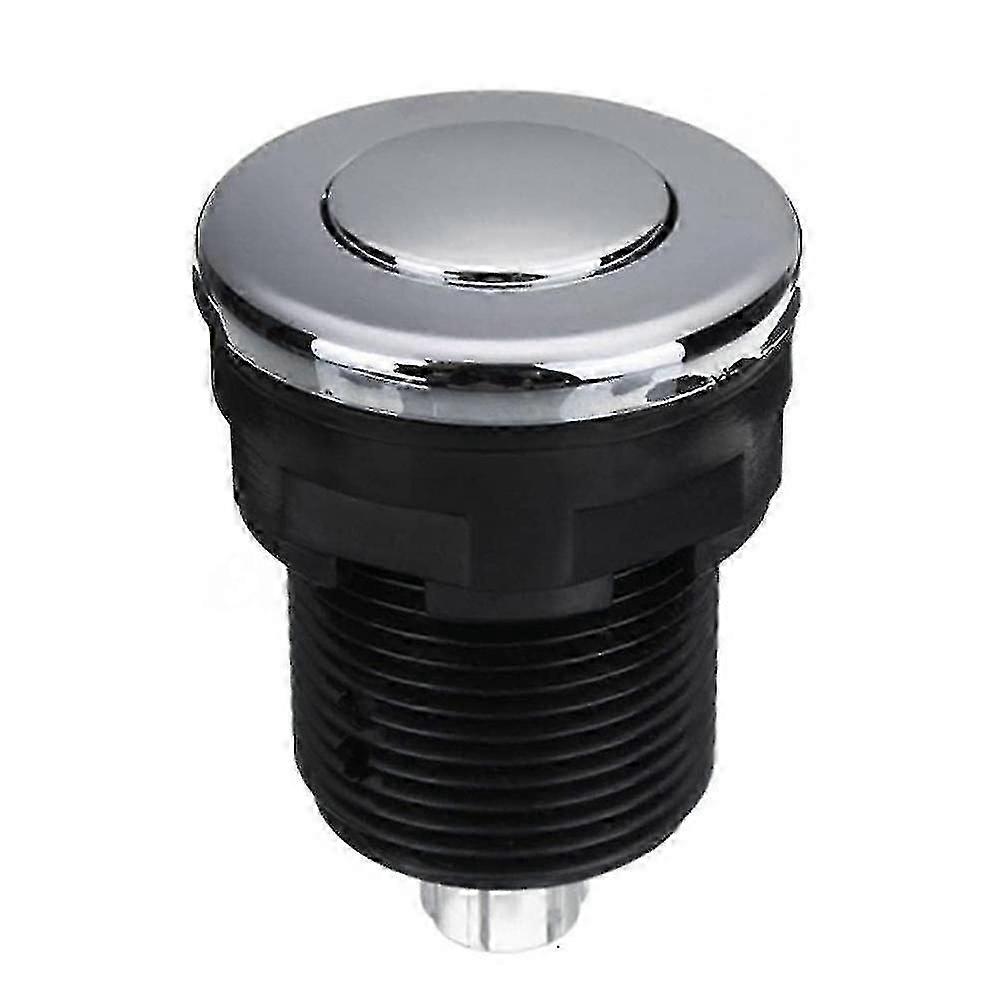 Pneumatic Push Button Switch for Bathtub, Spa, Waste, Waste, Black, 34mm,SEMAket,Black