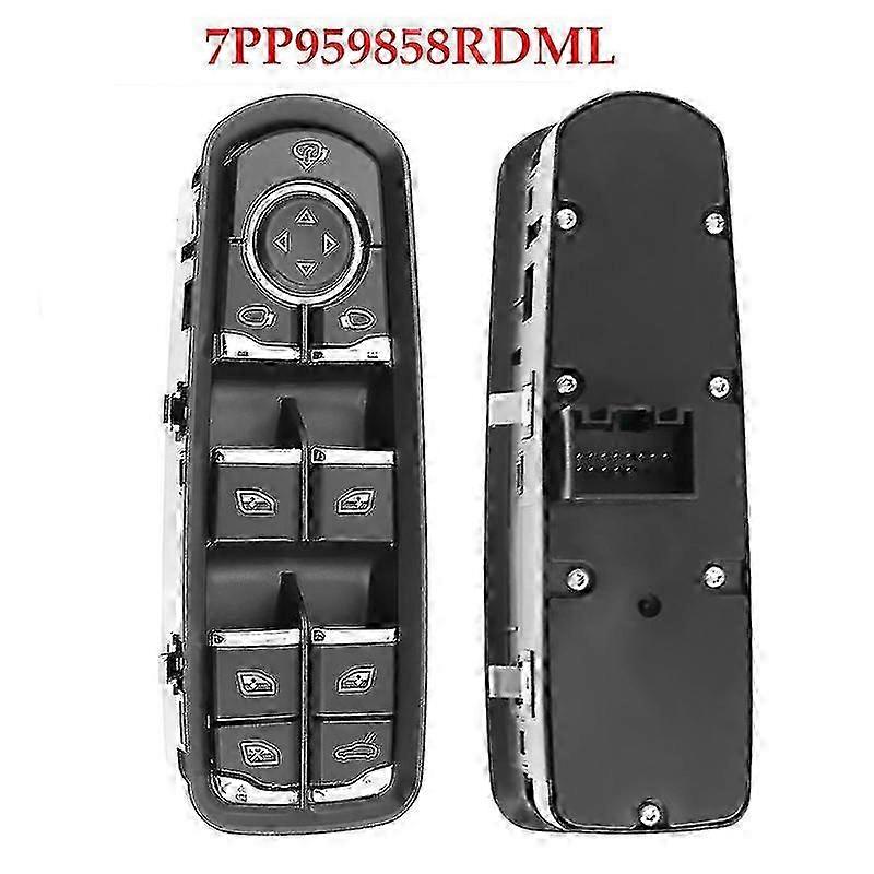 7PP959858AEDML 7PP959858RDML 7PP959858MDML Διακόπτης μπροστινού αυτοκινήτουΑριστερό κουμπί παραθύρου λειτουργίας για Porsche Cayenne Macan Panamera 2011-2017