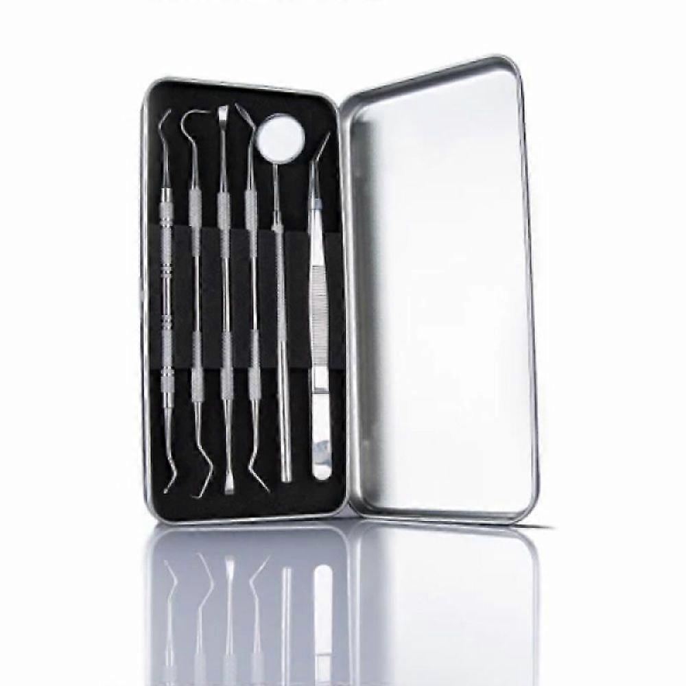 Teeth Cleaning Tools, Deep Cleaning Tools Kit for Oral Hygiene Maintenance, Stainless Steel Tartar Scraper & Dental Probe, Pet Oral Care, Portable &