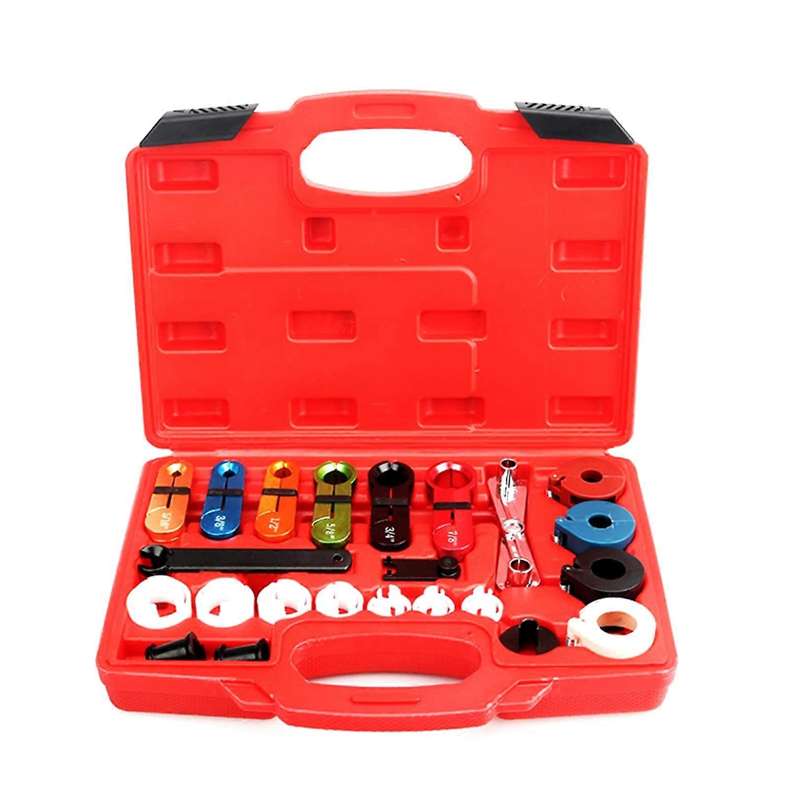 22Piece Multifunctional Oil Pipe Remover Refrigerant Tool for Set Pipe Trachea Compressor Automotive Repair Tool