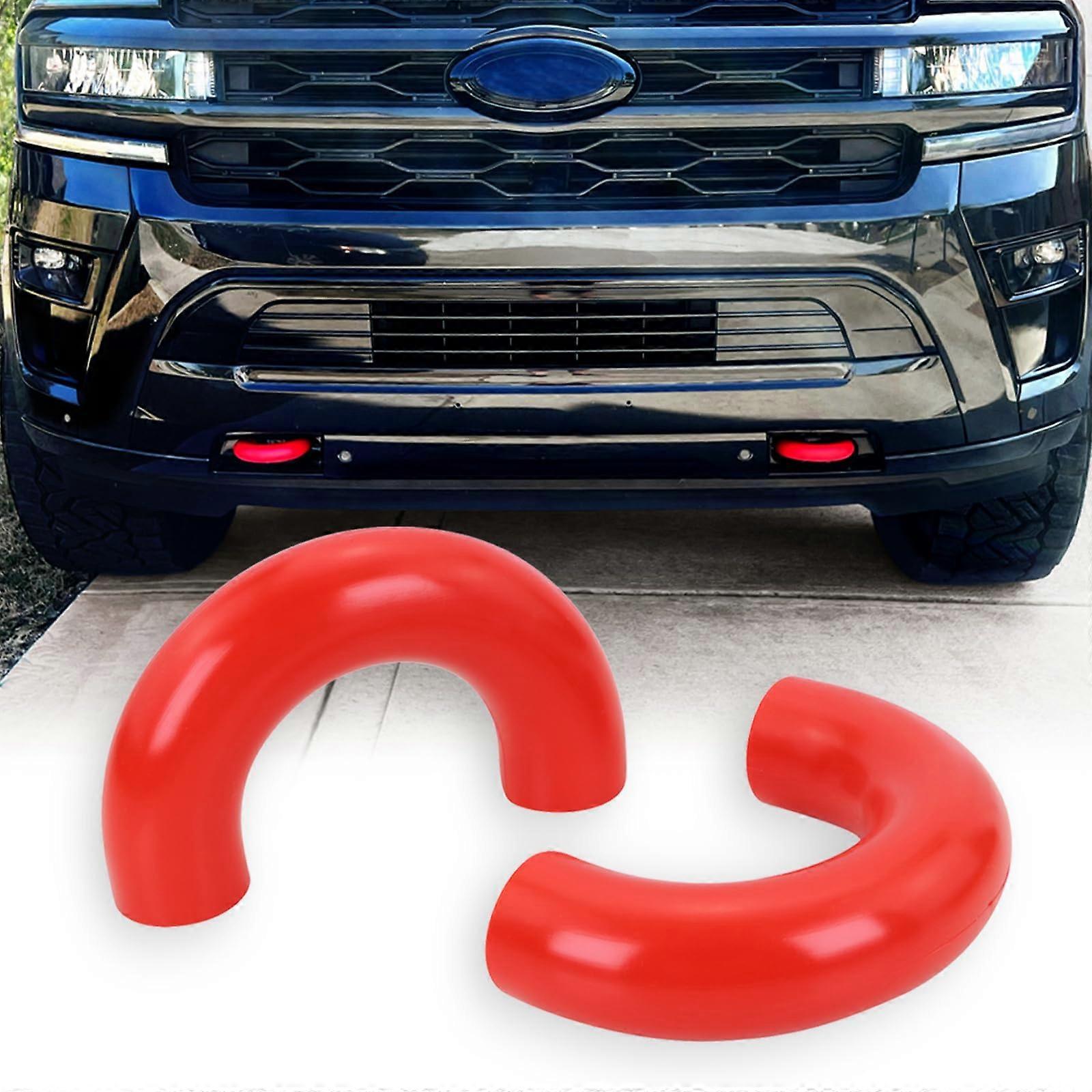Tow Hook Covers Compatible with Ford F150 2004, Base/Big Bronco Bend/Outer Banks , Toyota Tundra 2017 (Red)