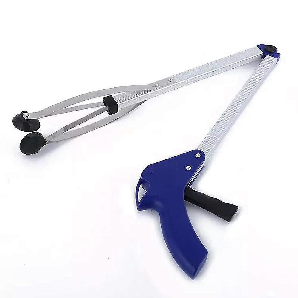 Litter Picker,33' Foldable Tool Aluminum Reaching Aid with Rotating Rubber Gripper
