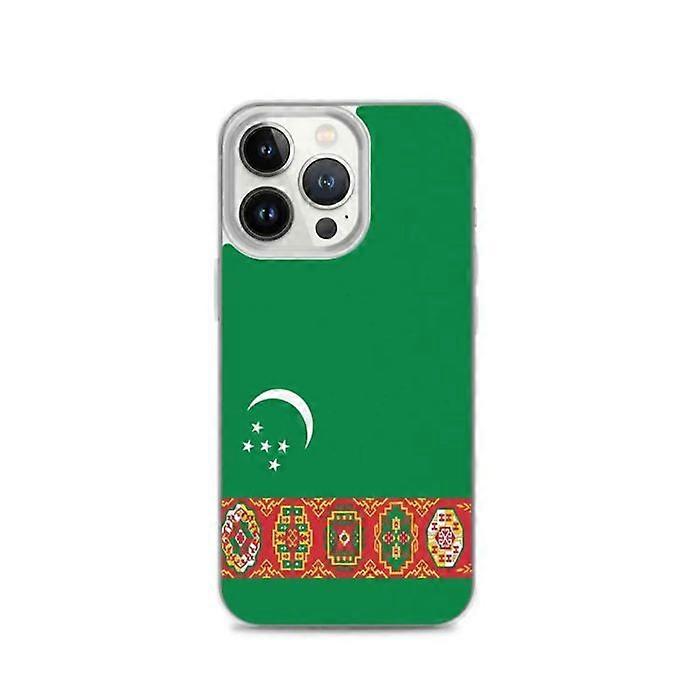 Turkmenistan Flag Phone Case - iPhone 13 Pro