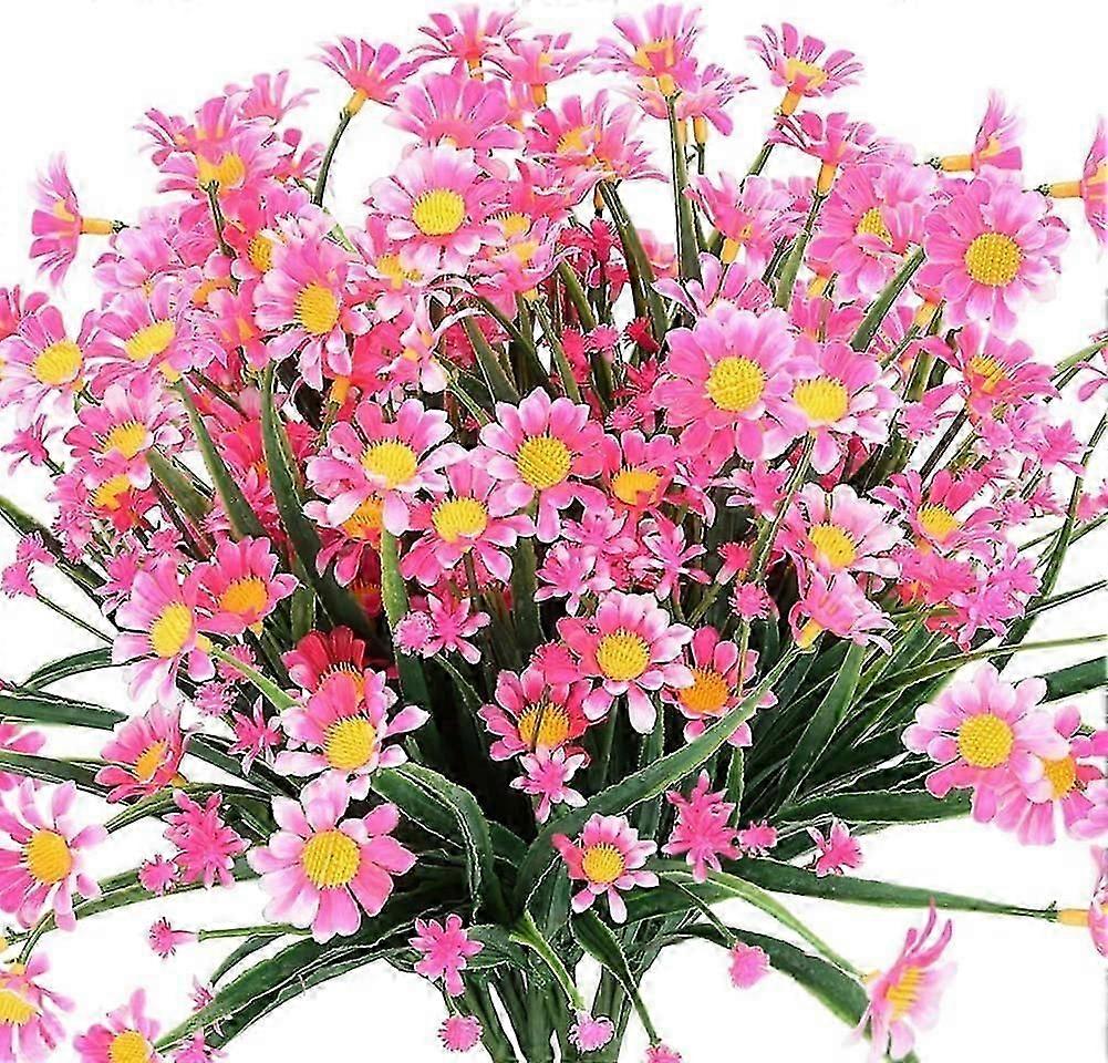4 Pcs Artificial Daisy Flowers (Pink)
