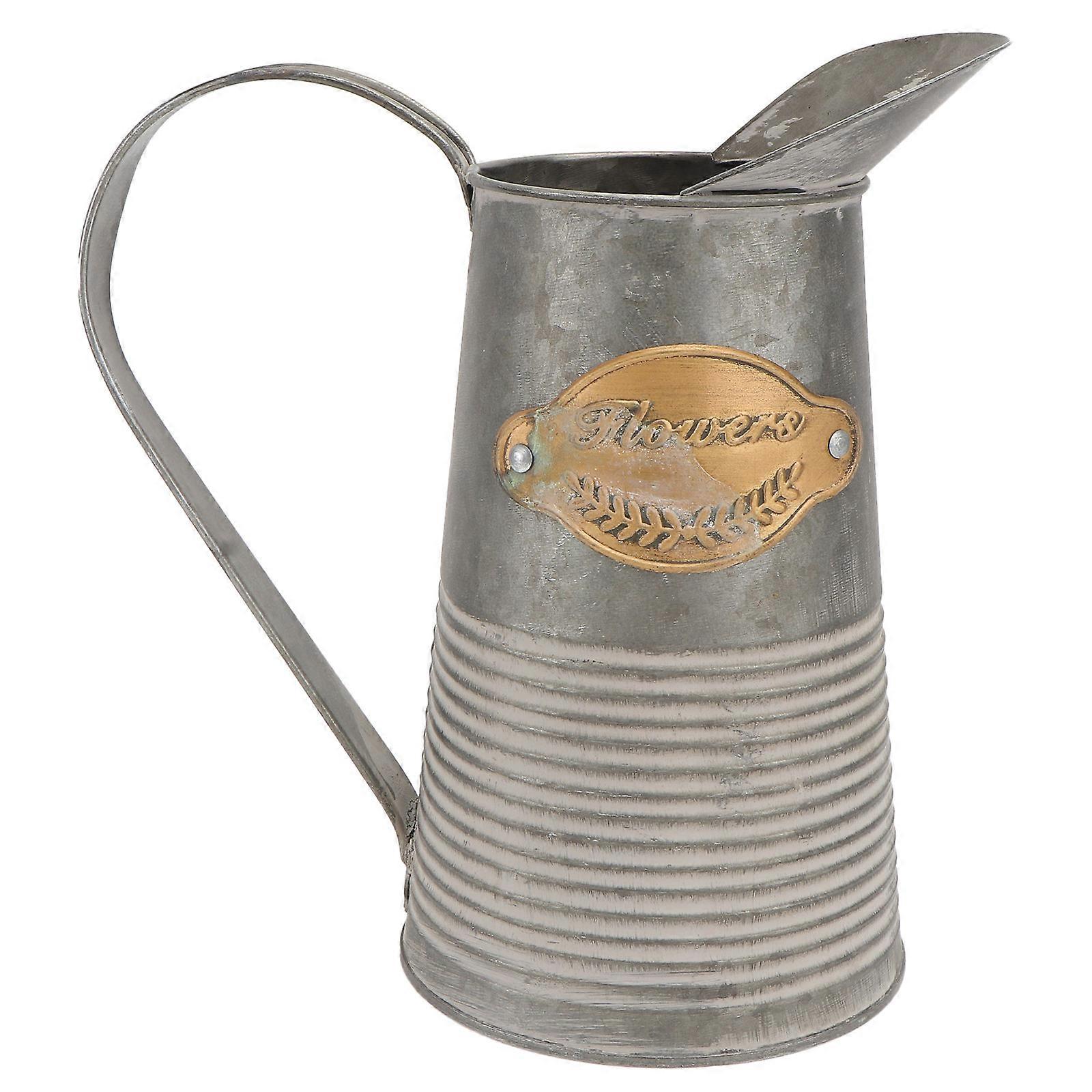 Sustainable Plant Pot, Rustic Iron Finish for Enhanced