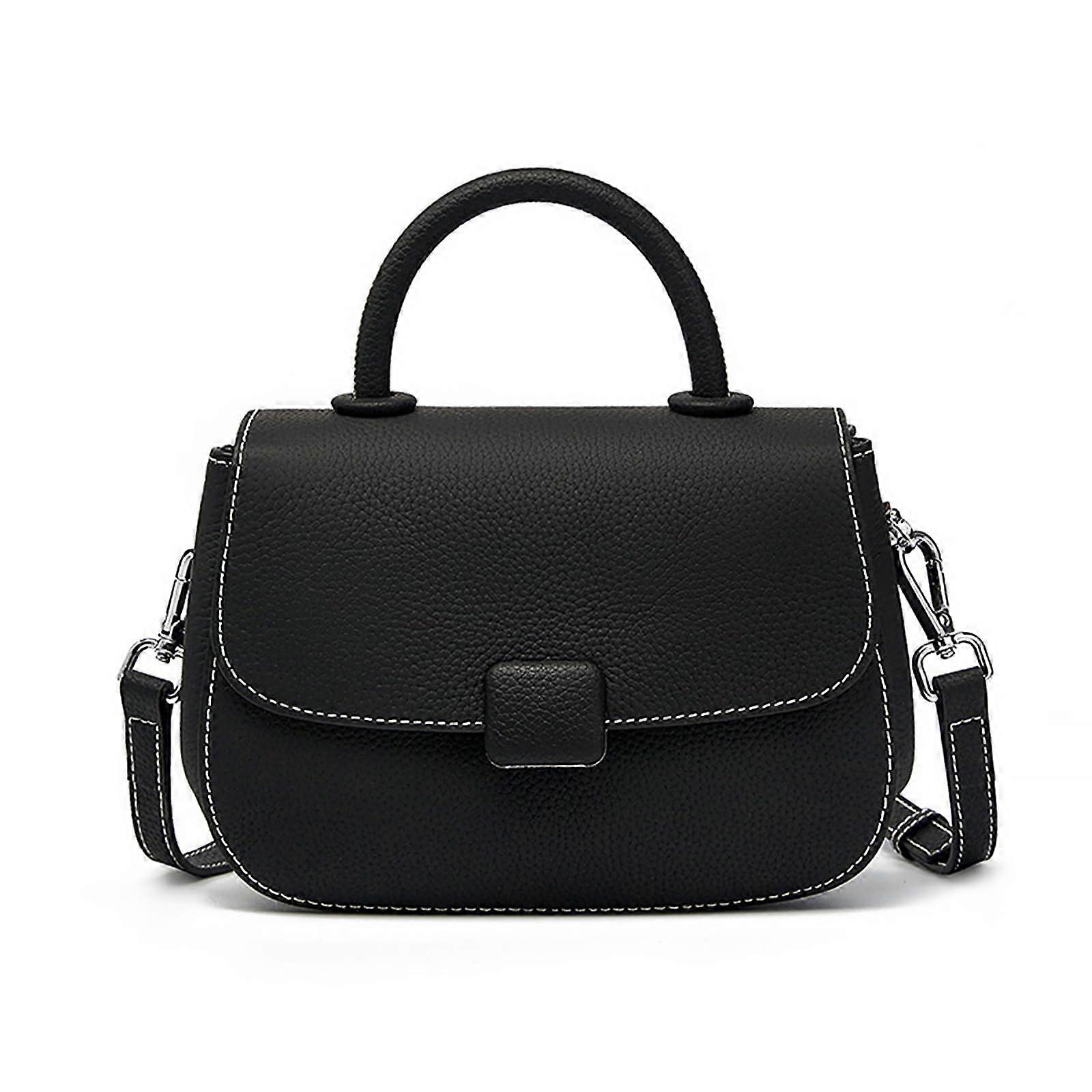 Crossbody Bag for Women Genuine Leather - Top Handle Tote Purse with Adjustable Shoulder Strap and Multiple Pockets