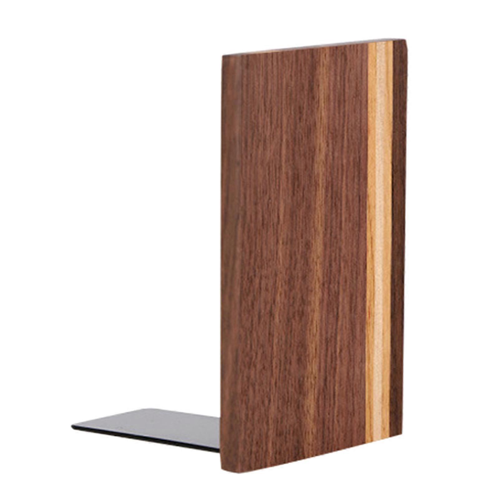 Decorative Bookend Heavy Duty Magazines Books Holder Stand Bookshelf Decorations for Home Library School Dorm Desk