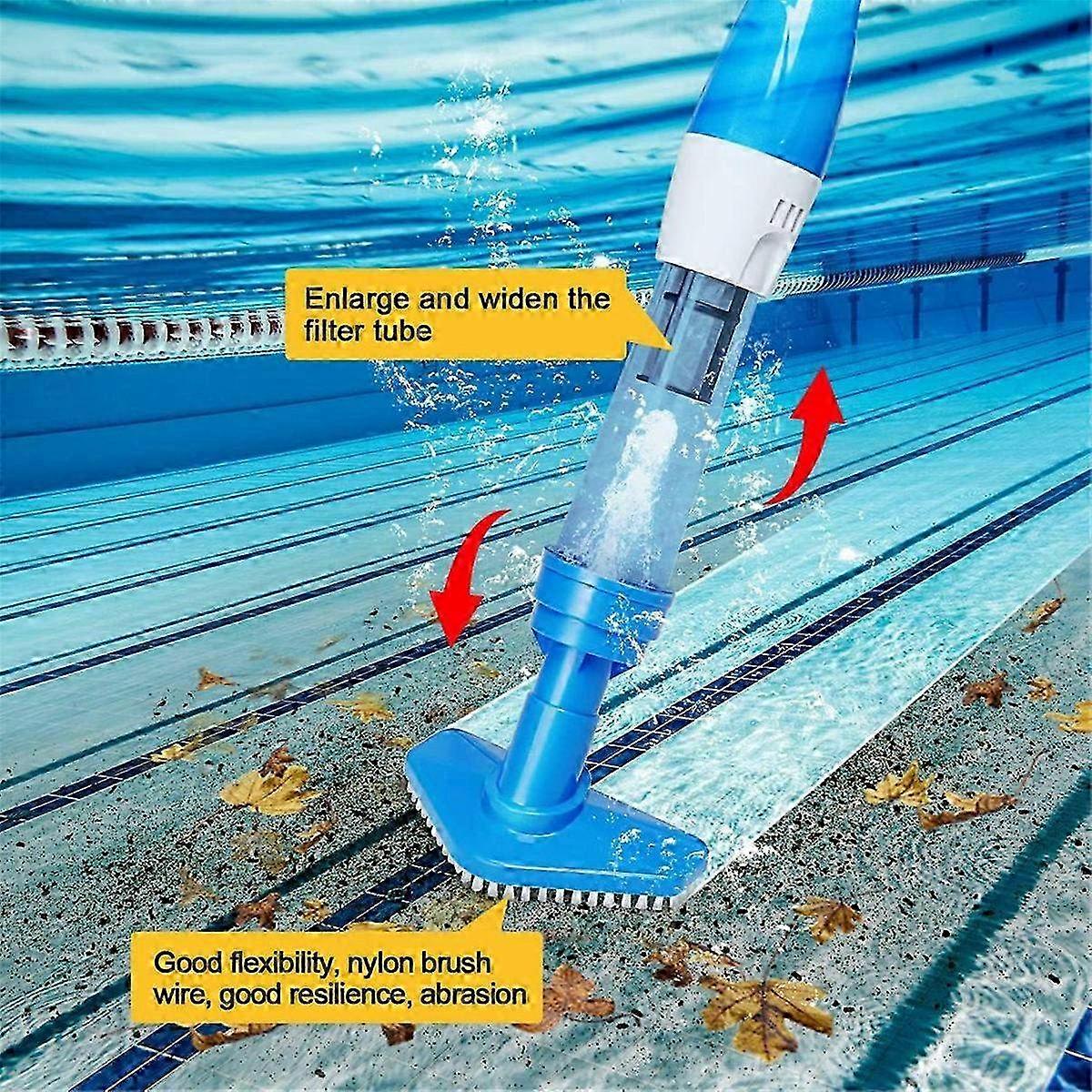 3in1 Cordless Rechargeable Pool Vacuum,Handheld Pool Cleaner Ideal for Spas,Hot Tubs and Small Pools