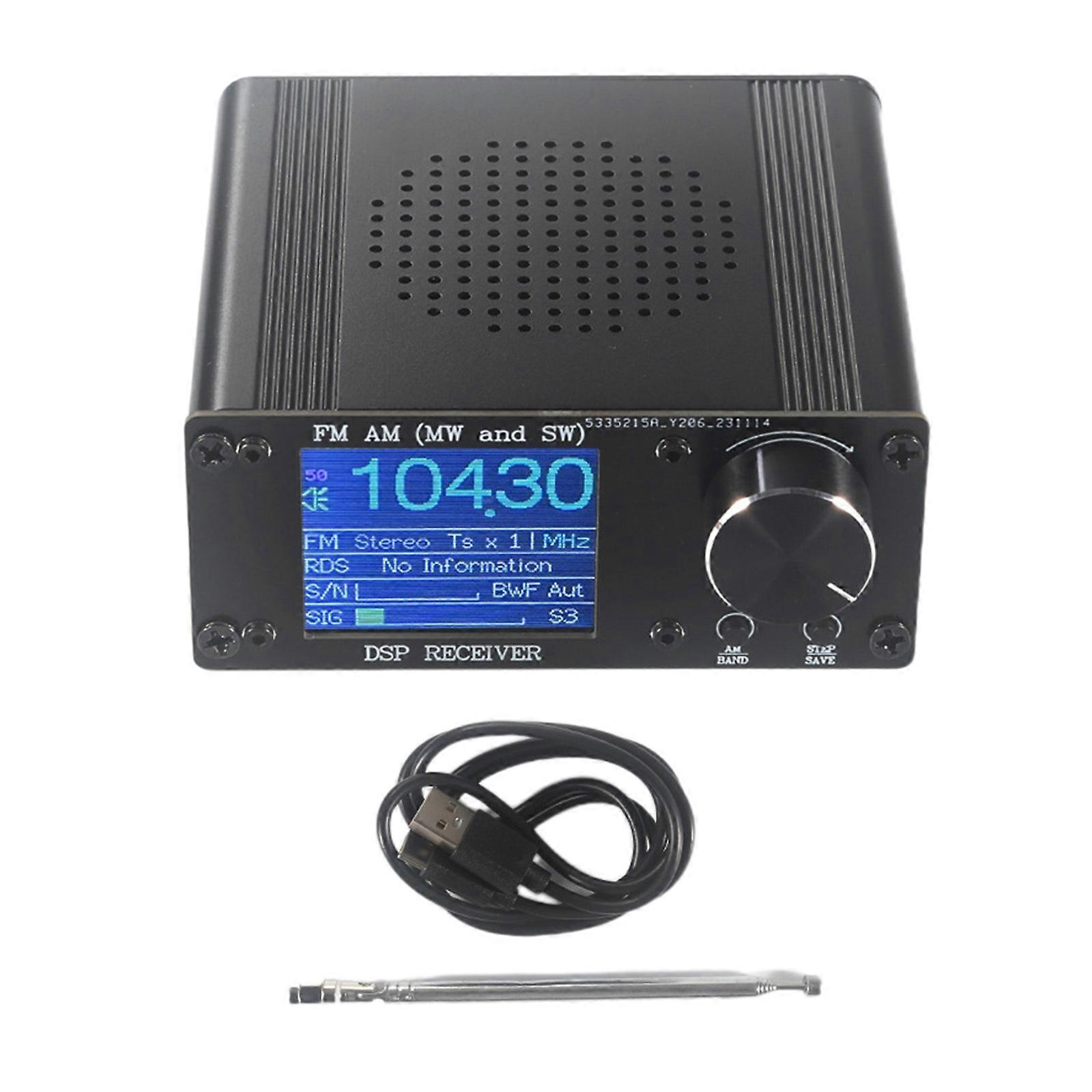  ATS80 FM AM Amplitudes Modulation Frequency Modulation Radio Receiver Color Screen Display Power-down Storage Multicolor